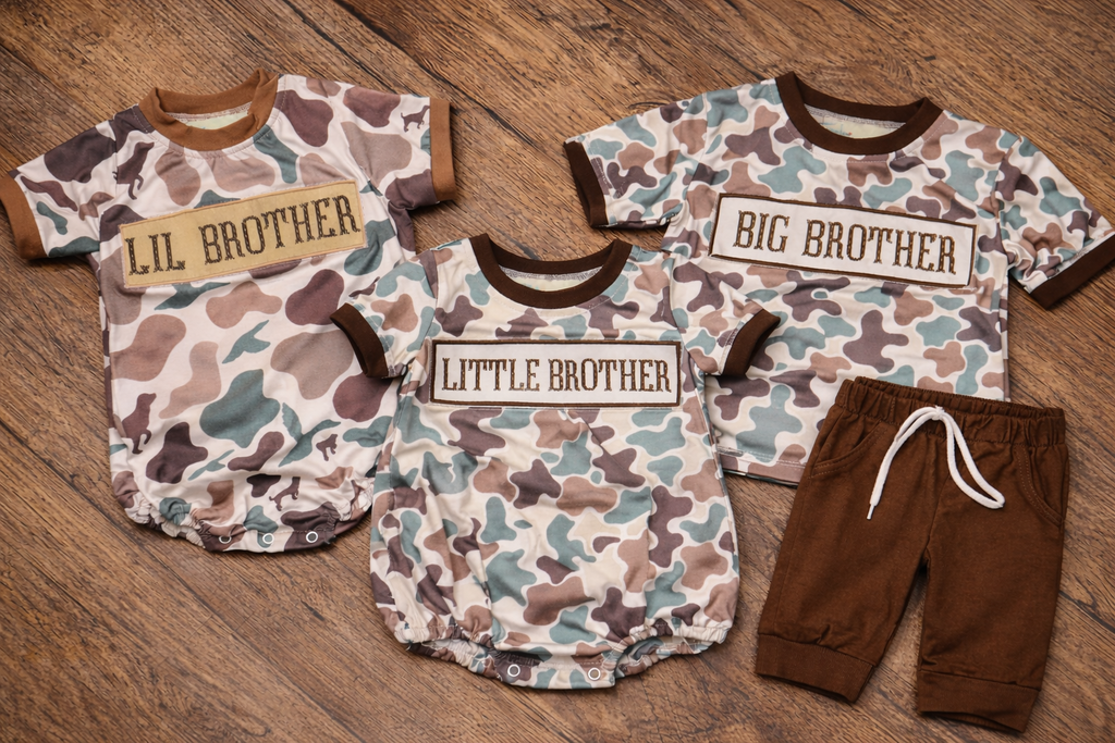 Little Brother Camo Smock Bubble
