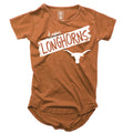 Texas Longhorns NCAA Girls S/S Burnout Tee