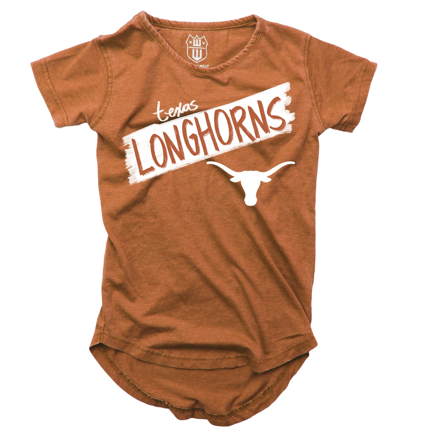 Texas Longhorns NCAA Girls S/S Burnout Tee