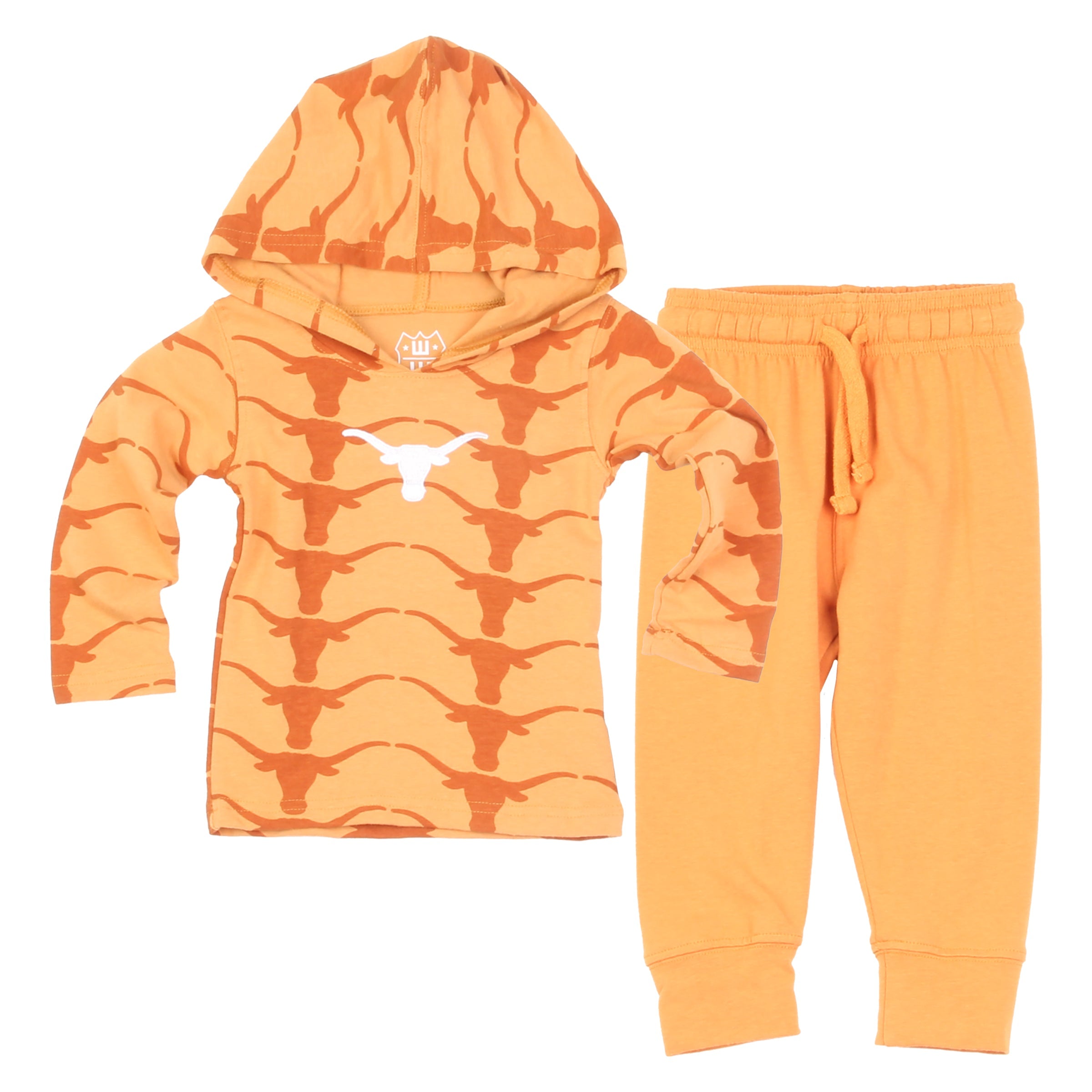 Texas Longhorns Infant Allover Print Hoodie Set