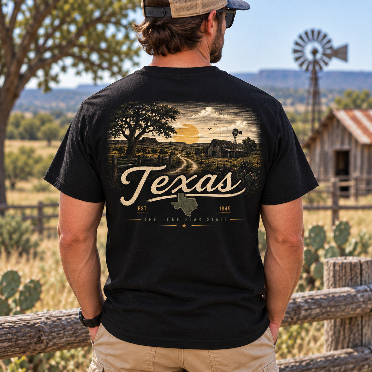 Texas Lone Star State Country T-Shirt