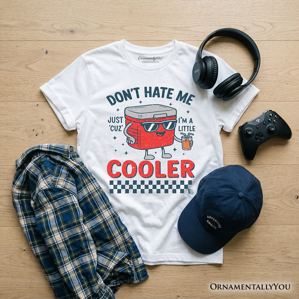 Don't Hate Me Cuz I'm A Little Cooler Kids T-Shirt, Funny Cool Summer Tee for Youth