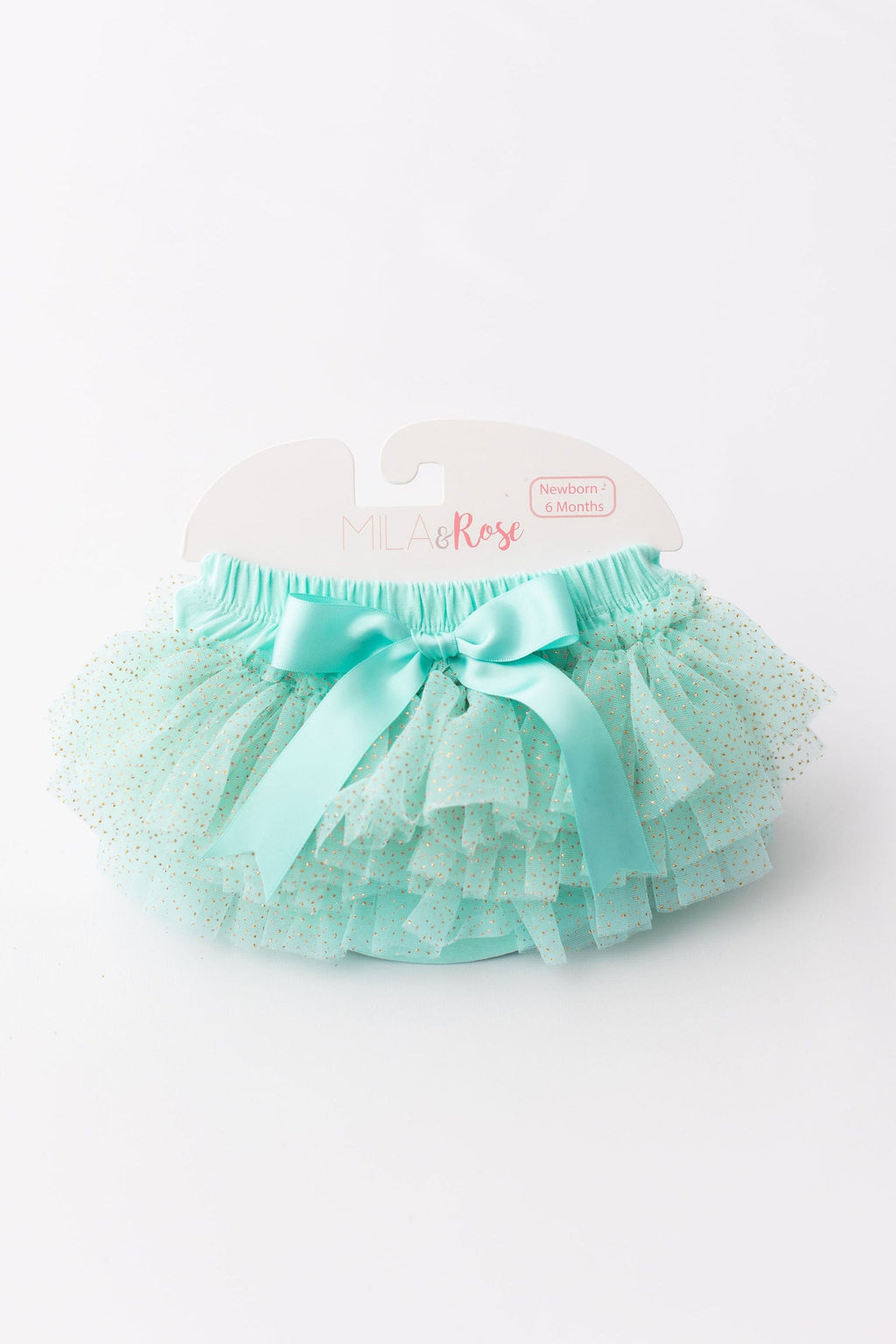 Mint & Gold Glitter Ruffle Tutu Bloomer