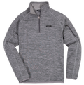 MN Simply Sweater - Quarter Zip Pullover - Heather Gray - F22 - Simply Southern