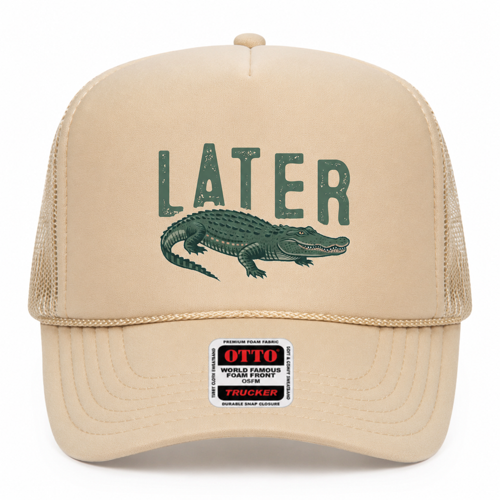 Later Alligator Trucker Hat