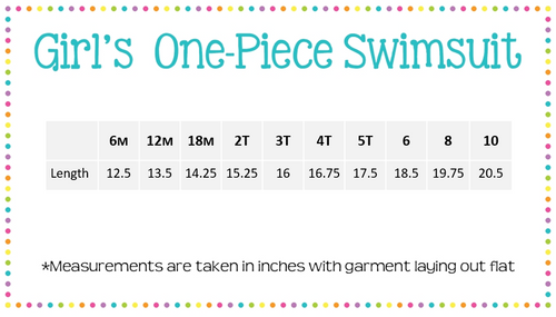 Girls One Piece Swimsuit